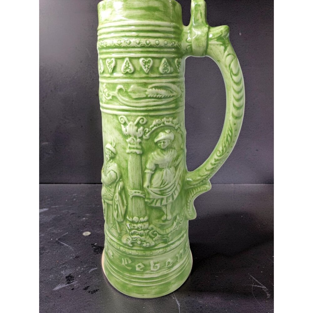 Vintage 1973 Holland Mold Handcrafted 15.75" Ceramic Beer Tankard